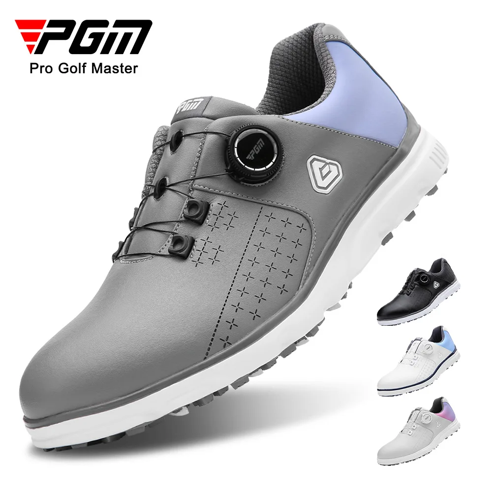 

PGM Golf Shoes Anti-Slip Spikes Waterproof Knob Laces Men's Sports Shoes