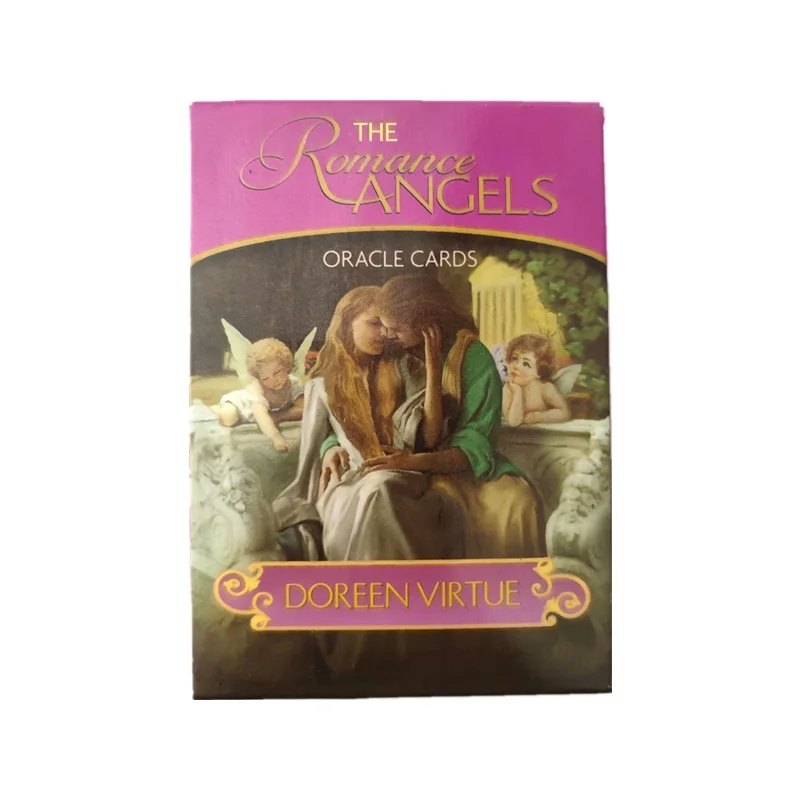 12*7cm English New Romance Angels Oracle Cards Deck Tarot Cards By Doreen Virtue Out Of Print gilded edge with paper manual