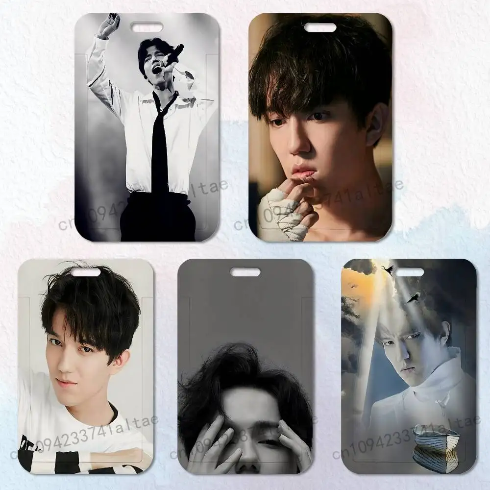 

D-Dimash K-Kudaibergens Card Holder Durable With Carabiner Name Tag Vertical ID Badge Holders Credentials Protection