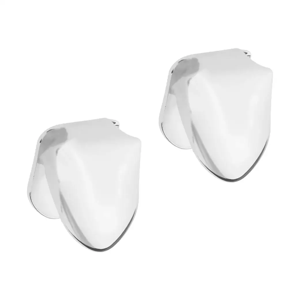 2 Pcs Fashion Silver Single Grill Hip Hop Tooth Mouth Caps,