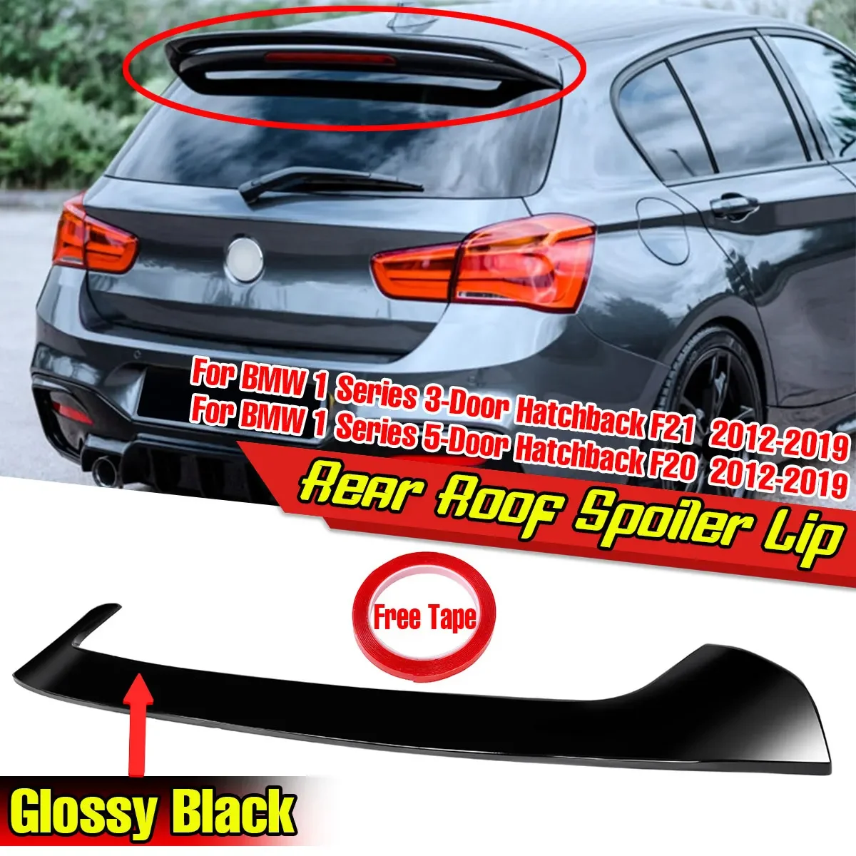 

High Quality Car Rear Roof Trunk Boot Lip Spoiler Wing Lip Extension For BMW 1 Series F20 F21 3/5 Door Hatchback 2012-2019