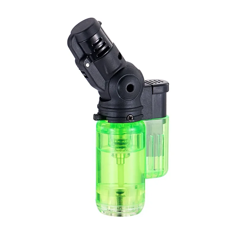 Creative Butane Torch Lighters Windproof Jet Flame Mini Rotating Head Gun Lighter Smoking Cigar Accessories