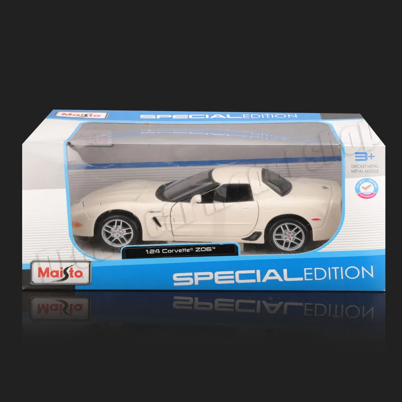 Bburago 1:24 Chevrolet Corvette Z06 odlewany model samochodu ze stopu kolekcjonerskie miniaturowe modele samochodów zabawki prezent na boże narodzenie