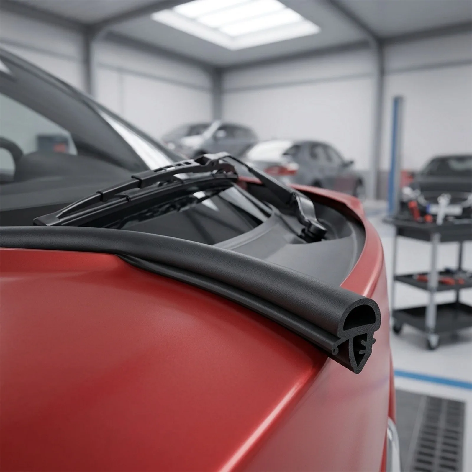 1.8M for Black Rubber Cars Seal Strips Front Windshields Panels Trim Anti-Ageing Auto Exterior Mouldings 1.8M for