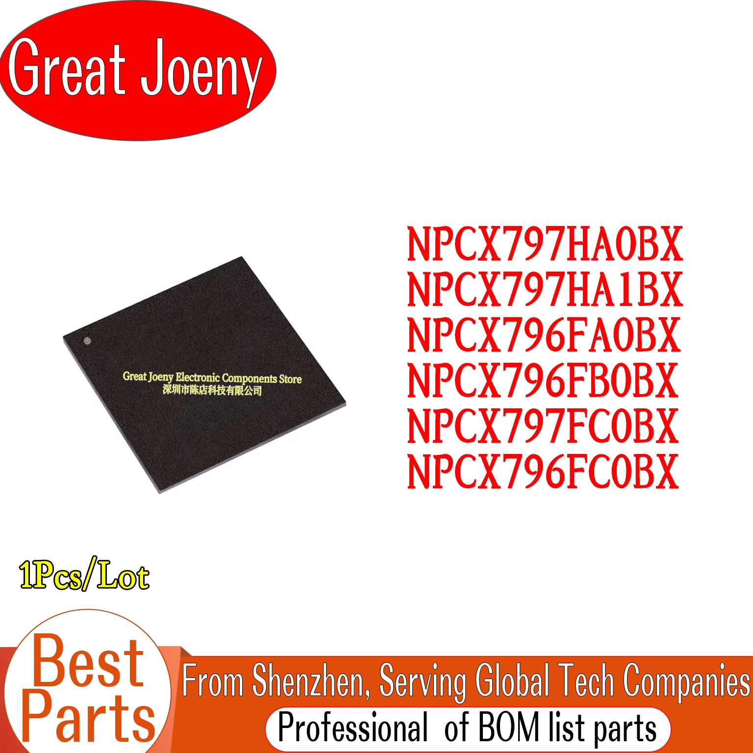 

(1piece)100% New NPCX797HA1BX NPCX796FA0BX NPCX796FB0BX NPCX797HA0BX NPCX797FC0BX NPCX796FC0BX NPCX797HAOBX NPCX796FAOBX BGA