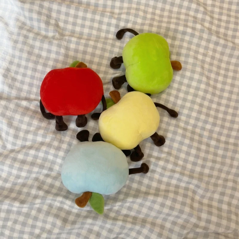 Squishy vermelho ou verde maçã brinquedo de pelúcia travesseiro recheado macio fruta maçã boneca bonito huggable travesseiro crianças presente aniversário natal