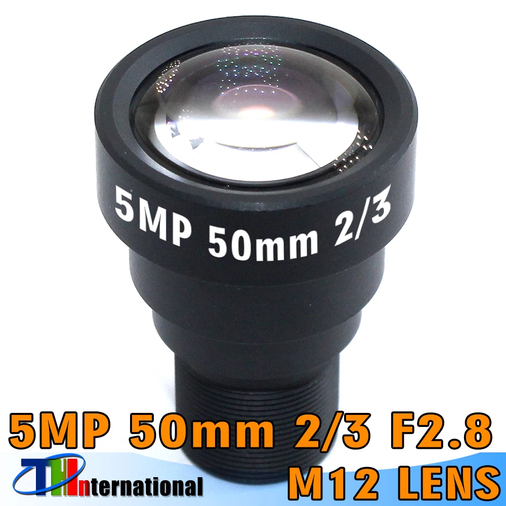 5MP 25mm 35mm 50mm M12 2/3" Obiektyw do kamery HD IP Obiektyw CCTV F2.8 Długi do kamery sportowej AHD EKEN SJCAM Xiaomi Yi Gopro
