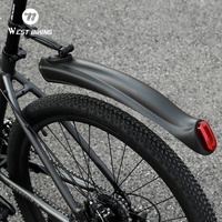 WEST BIKING 2pcs Bicycle Fender Reflective Warning MTB Bike Fender Front Rear Cycling Mudguard MTB Road Bike Accessories