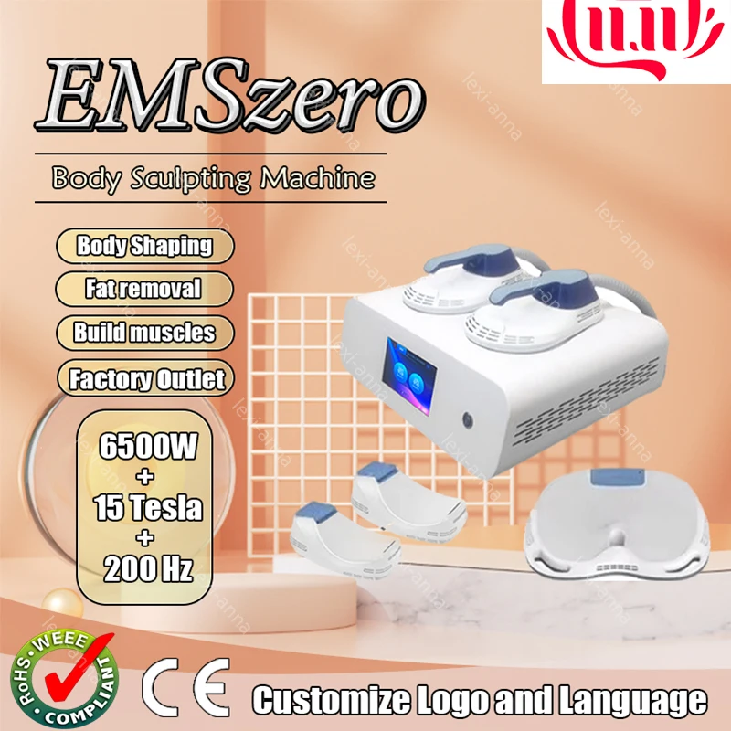 

2024 Newest EMSzero 200HZ 15 Tesla EMS 6500W RF Body Shaping Slimming Weight lose Burns fat Muscle Enhancement massage Machine