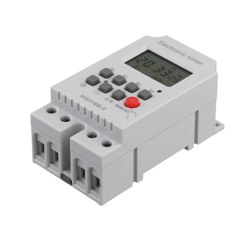 KG316S-II Time Control Switch Automatic Digital Time Switch Relay Electronic Week Timer Time Control Programmable Timer