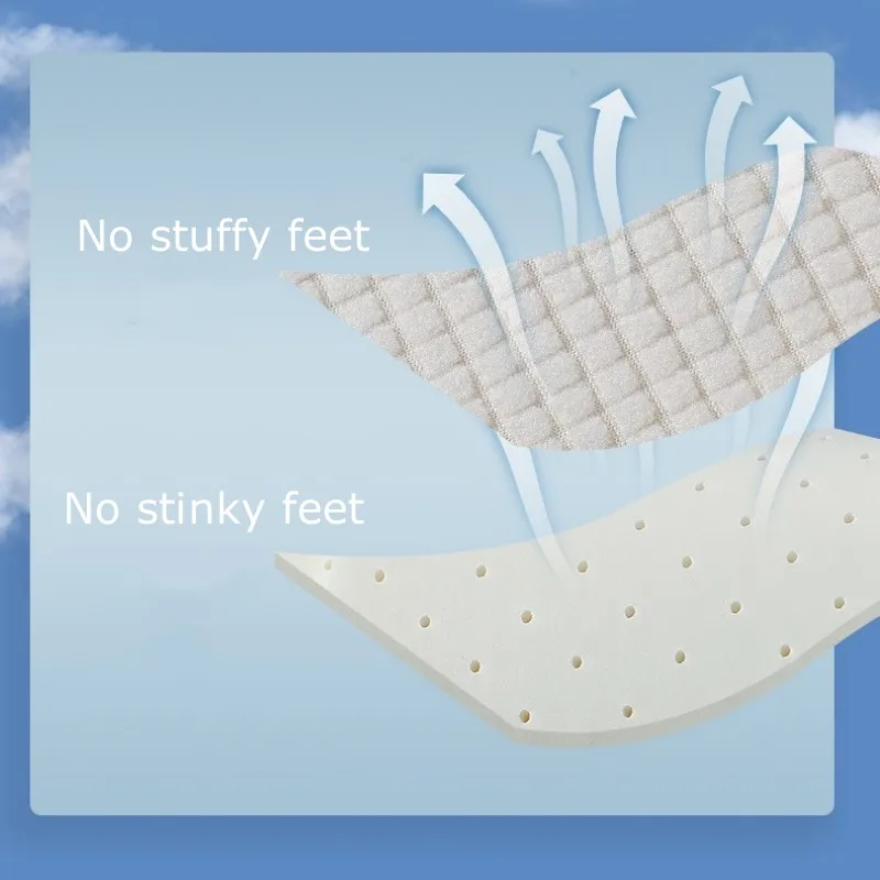 1Pair Plantar Fasciitis Memory Foam Templates Pad Latex Insoles for Shoes Soft Shoe Pads for Woman Man Step in The Shit Insole - view 4