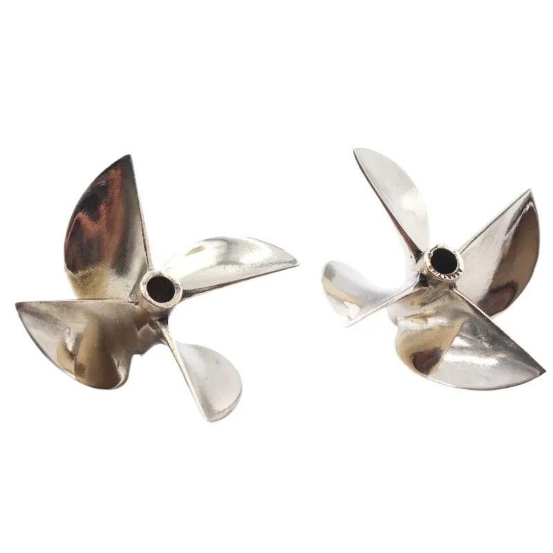 For 6717 Four-blade Positive and Negative Copper Propeller,diameter 67mm, Aperture 6.35mm,pitch 1.7 Competition Tanker Propeller