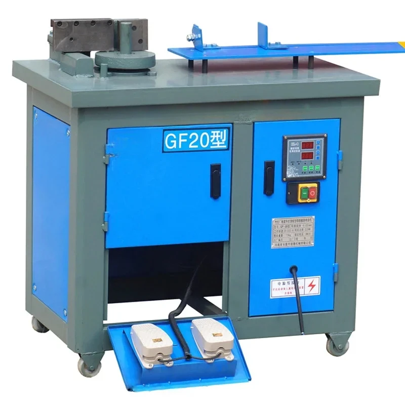 GF20 Portable Electric Steel Bending Machine 380V Hydraulic Rebar Bending Machine Bendable Bar Diameter 20mm