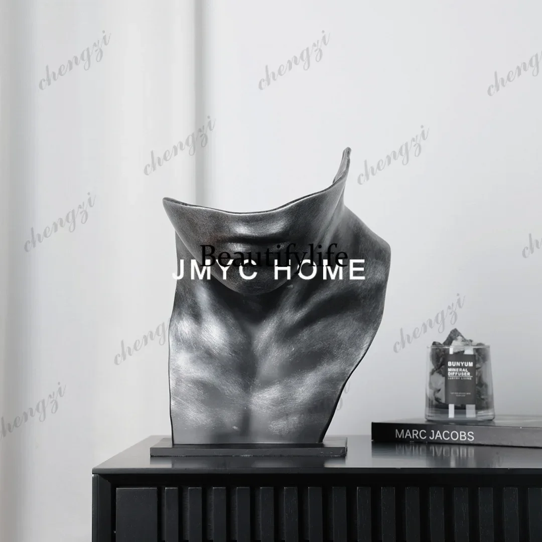 10Italian style, abstract portrait sculpture, living room, TV cabinet, model room, hotel, ornament, soft decoration