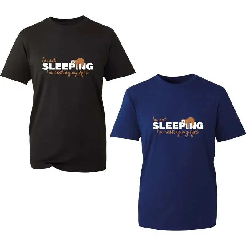 I'M Not Sleeping Resting My Eyes Sloth T Shirt Funny Napping Joke Top
