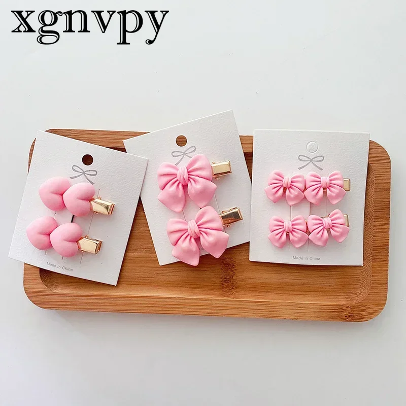 

xgnvpy Korean version of the new cartoon cute children small hairpin headpiece baby girl love hair ornament girl side bangs