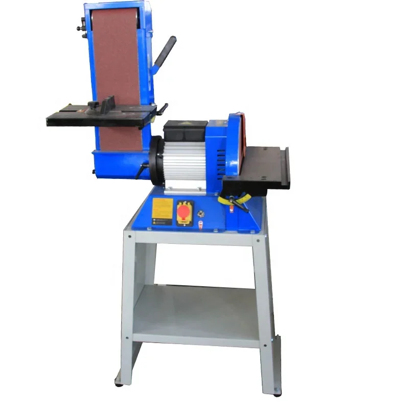 BDS612 110v 2800rpm commercial disc wood belt drum sanding machine with sandpaper