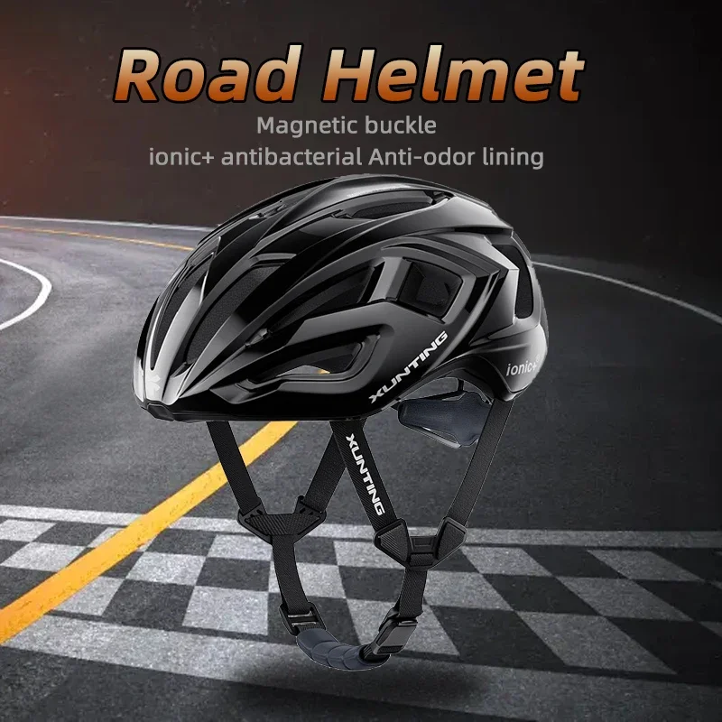 260g Lightweight Bicycle Helmet Safety Breathable M-L Adjustable MTB Road Cycling Helmets Magnetic Bucklebike Helmet for Women