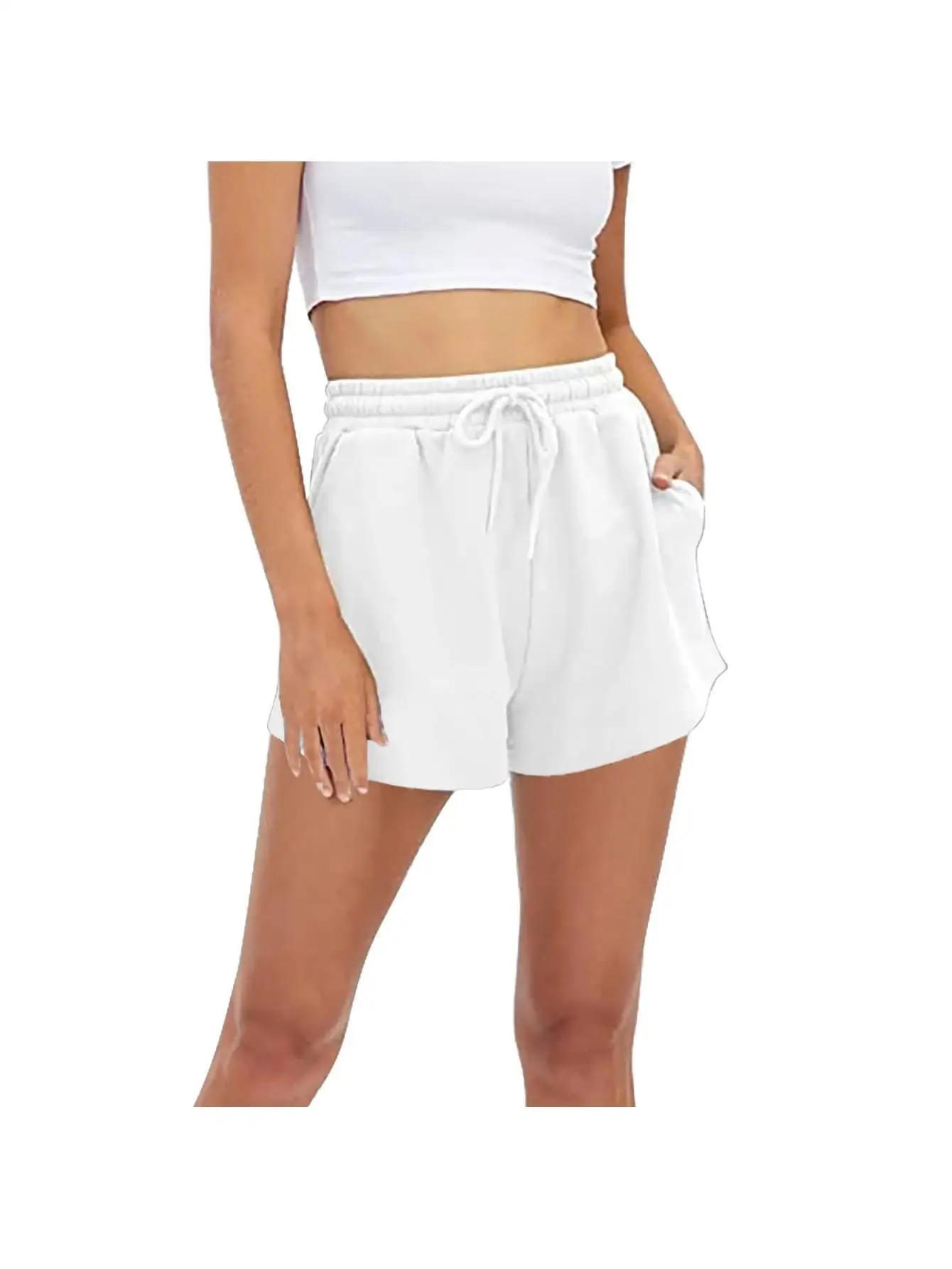 

Шорты для йоги, активного отдыха и бега, удобные повседневные шорты с карманами, летние спортивные шорты