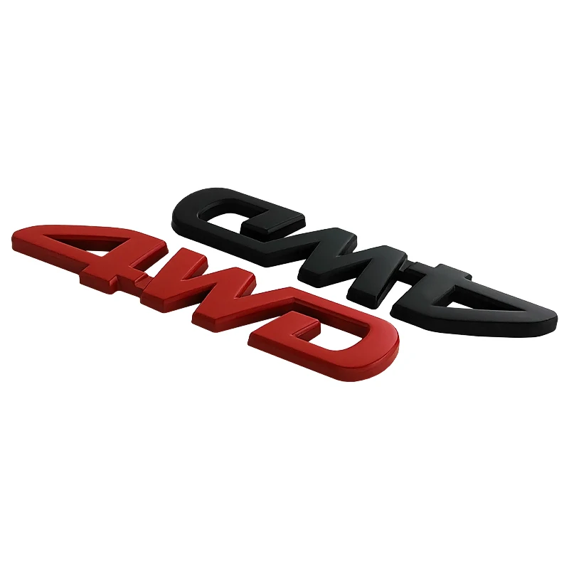 ملصق شارة سيارة معدني ثلاثي الأبعاد ، إكسسوارات سيارة رباعية الأبعاد ، شعار معدني ، حروف ، شارات