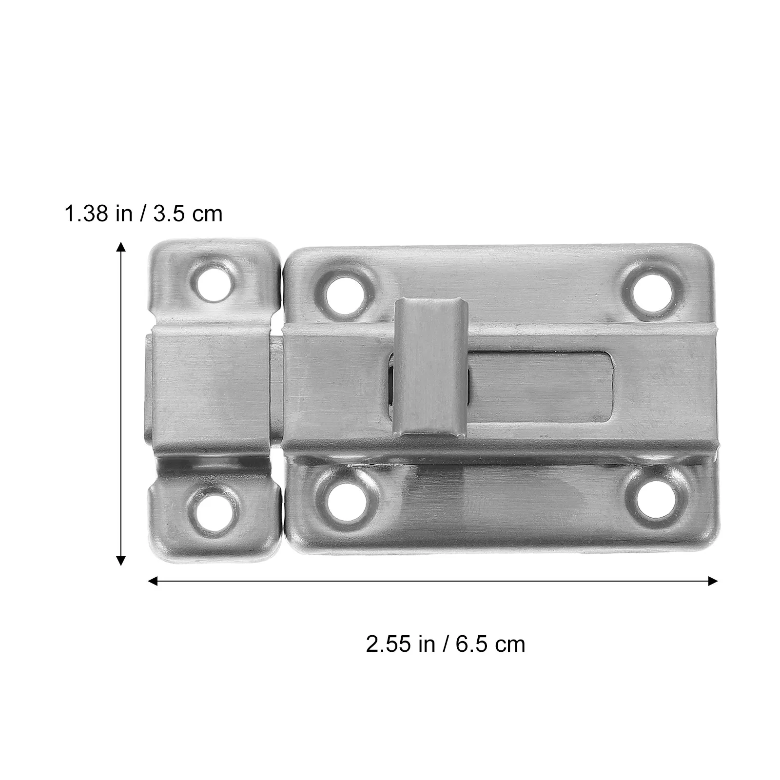 2Sets Stainless Steel Double Head Bolt Door Latches Heavy Duty Safety Locks Privacy Sliding Door Lock for Hall Bedroom Balcony