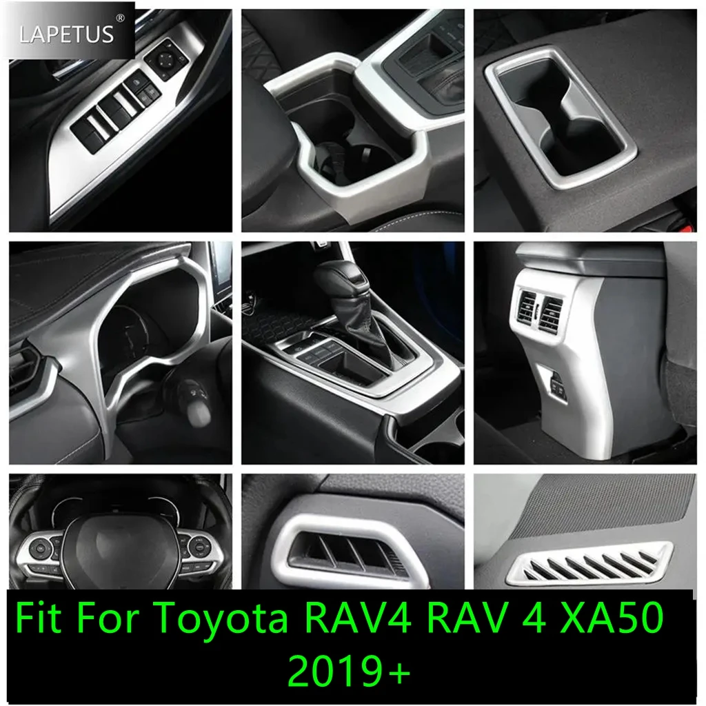 

Water Cup / Window Lift / Gear Shift Panel / Dashboard Air Vent Cover Trim For Toyota RAV4 RAV 4 XA50 2019 - 2023 Accessories