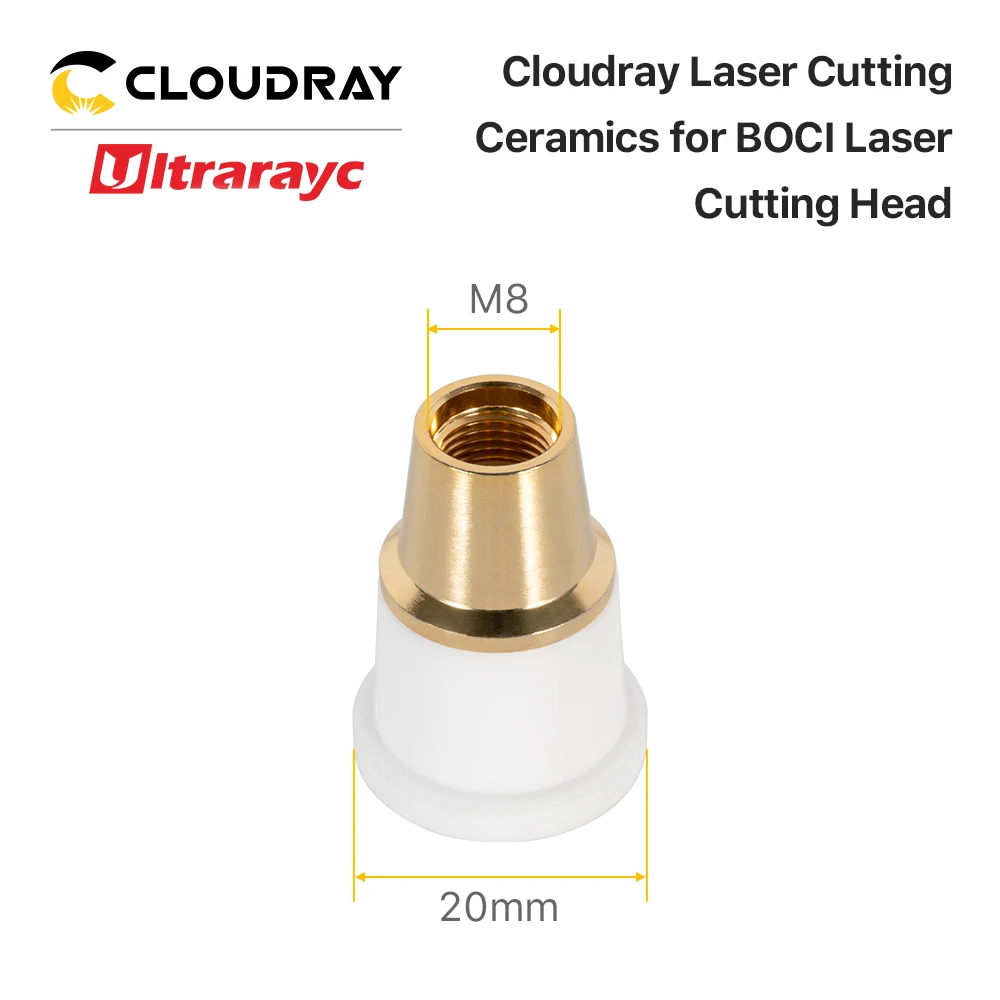 Imagem -04 - Boci-suporte Cerâmico do Bocal para a Cabeça do Corte do Laser Ultrarayc Anéis do Conector D20 H28 m8