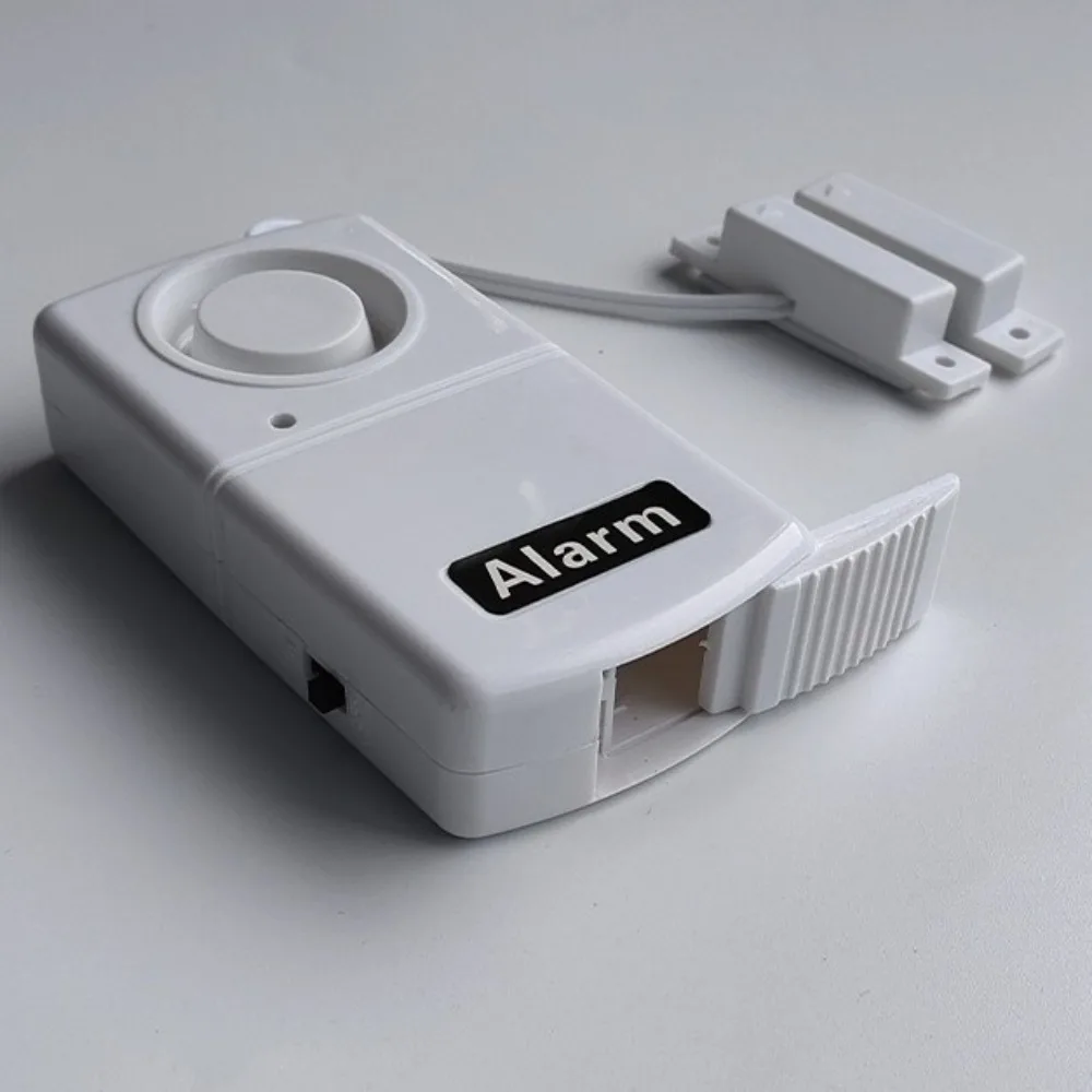 Magnetic Sensor Burglar Alarm Battery Powered High Decibel Detector Window Sensor Plastic Wireless High Decibel Alarm Doors