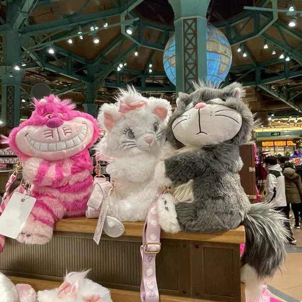 

Аутентичная плюшевая сумка на плечо Disney Marie Lucifer Cheshire Cat Linabell, Шанхайская диснейленд