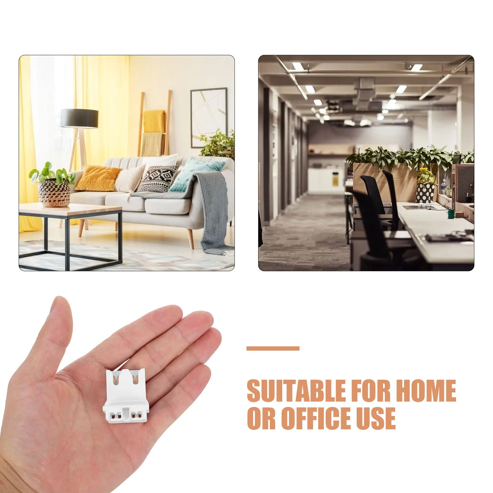 12 قطعة مقبس تركيب المصابيح تصميم سريع التوصيل رف عرض التوافق العالمي لإعدادات مختلفة حامل مصباح LED #5