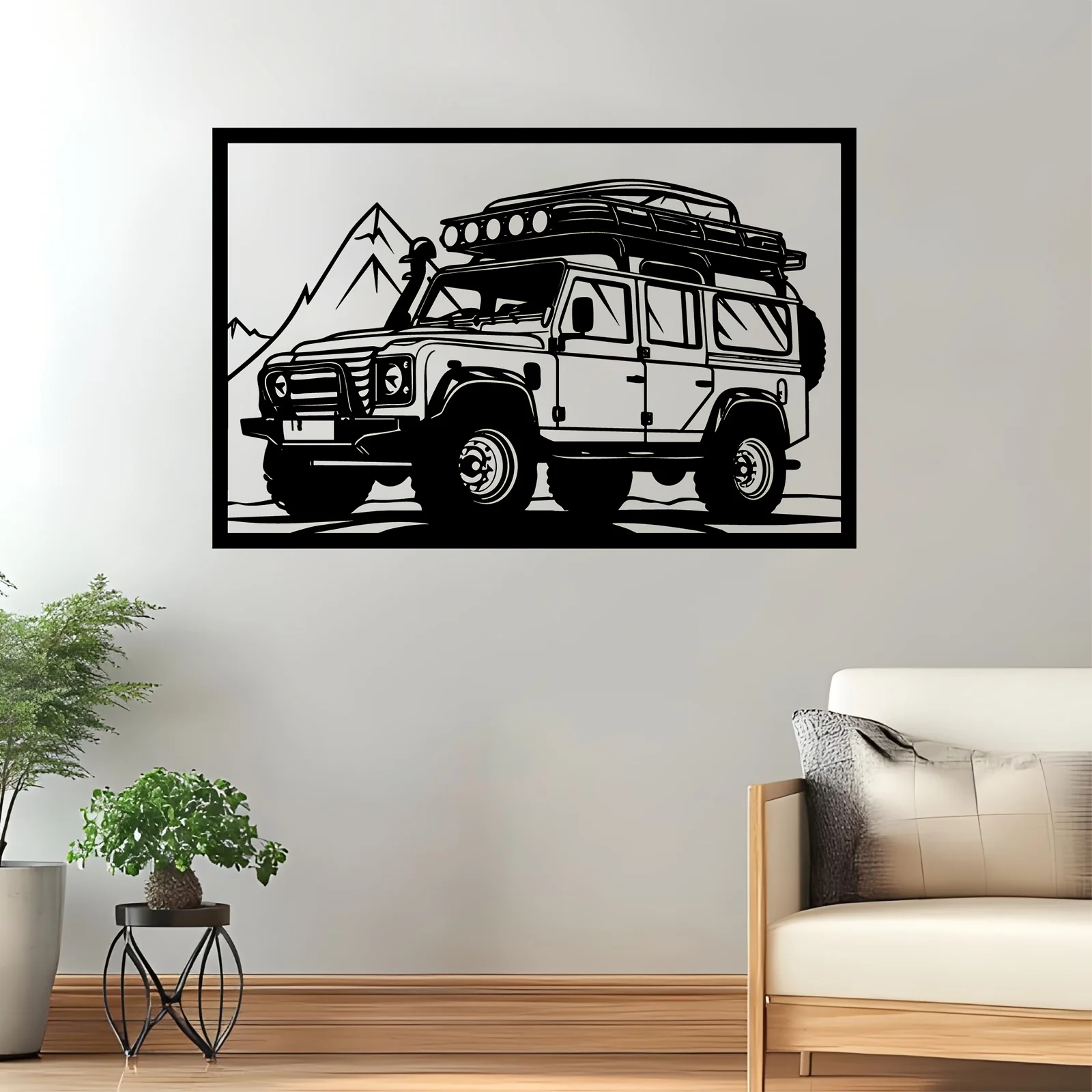 Vintage Off-Road Vehicle Aluminum Wall Art 12x16 Inch Waterproof Durable Metal Sign for Garage Garden Patio Home Decor