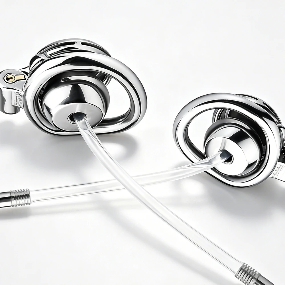 FRKO Flat Mini Button Chastity Cage Negative Lock Cock Cage With Silicone Urethral Catheter BDSM Sex ToysDiscreet Sissy Femboy