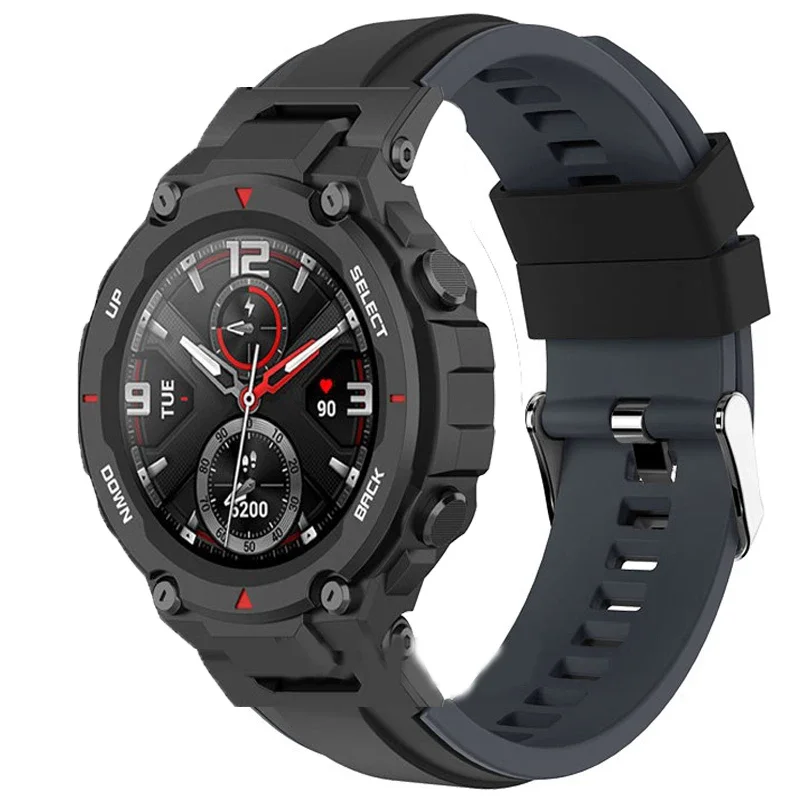 Zachte Siliconen Band Voor Huami Amazfit T-Rex 2 Smart Watch Band Vervangbare Sport Riem Voor Xiaomi Amazfit Trex T Rex 2 Pro Correa