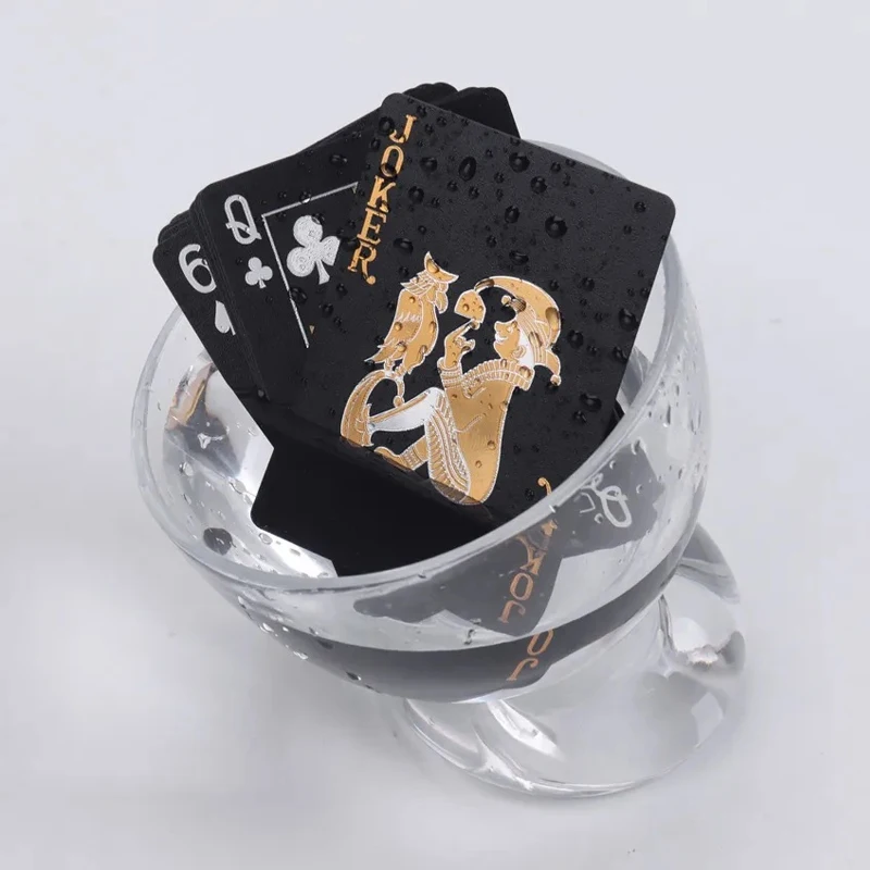 Color Black Gold Playing Card Game Card Group Waterproof Poker Suit Magic Dmagic Package Board Game Gift Collection