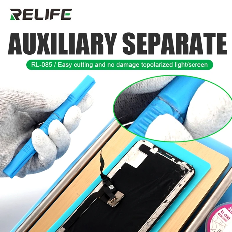 

RELIFE RL-085 Phone Repair Tools Kit for iPhone Screen Separation Wire Dissection Stick Cutting Line LCD Screen Glass Separator