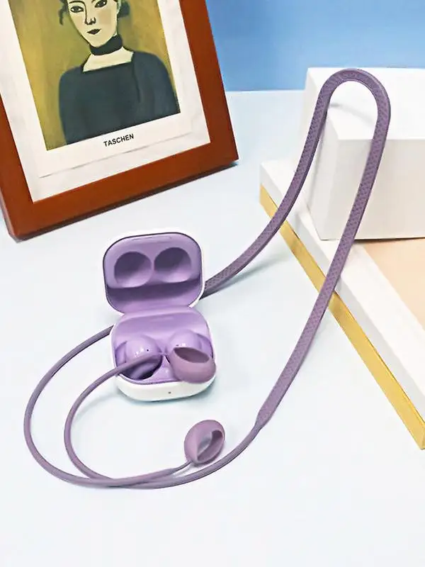 Cordón antipérdida para auriculares Galaxy Buds 2, cordón de silicona inalámbrico, correa para el cuello, accesorios para Buds2