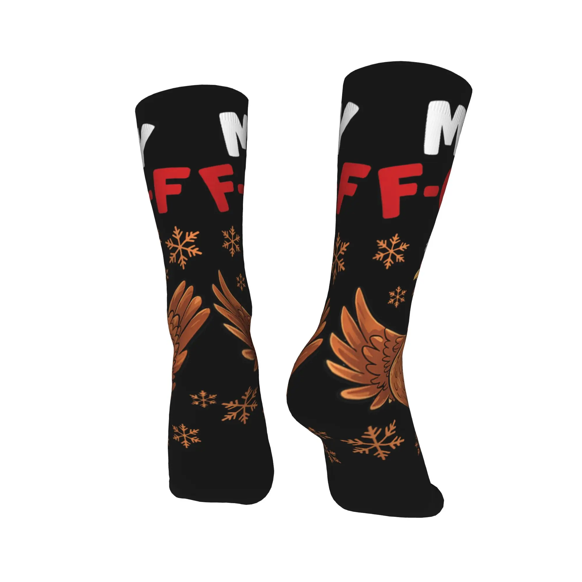 عيد ميلاد سعيد F Caw F مضحك سانتا الدجاج الجوارب القوطية جوارب زوجين الدافئة لينة سكيت الجوارب الخريف عدم الانزلاق الجوارب