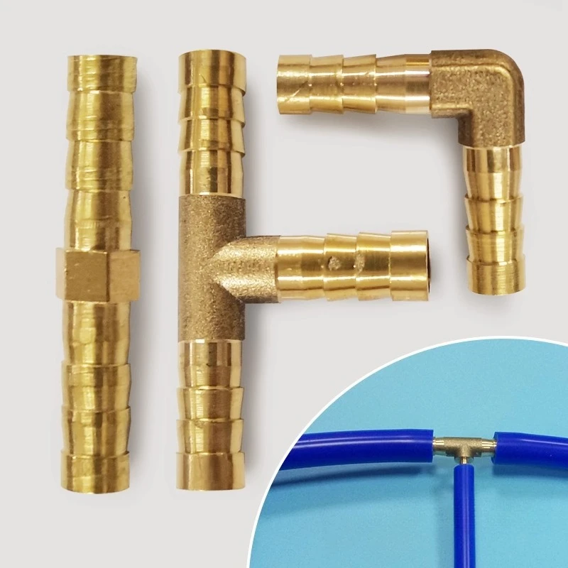 Automobile modified exhaust pipe T-type tee interface, intake pressure relief valve vacuum pipe 90 degree right angle connector