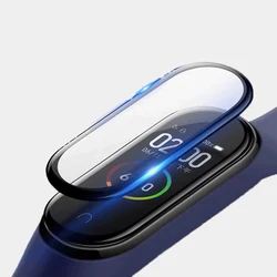 Xiaomi Mi Band 7 5 6 4 용 강화 유리 필름 Xiaomi Mi band 6 5 4 Miband 76 스마트 시계 밴드 필름 용 NFC 화면 보호기 케이스