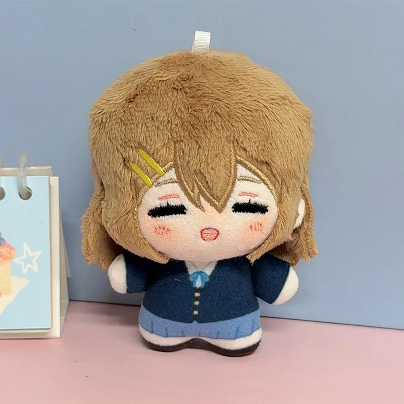 10cm K-ON Anime Peripheral Kawaii Plush Toy Mio Azusa Yui Tsumugi Ritsu Cute Plush Toy Stuffed Doll Kawaii Pendant Birthday Gift