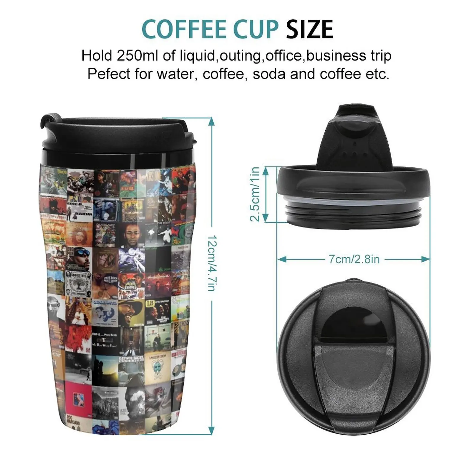 New Greatest Hip Hop Albums 1986 - 2018 Travel Coffee Mug Cute And Different Cups Coffee Cups Sets Coffee Cup Set