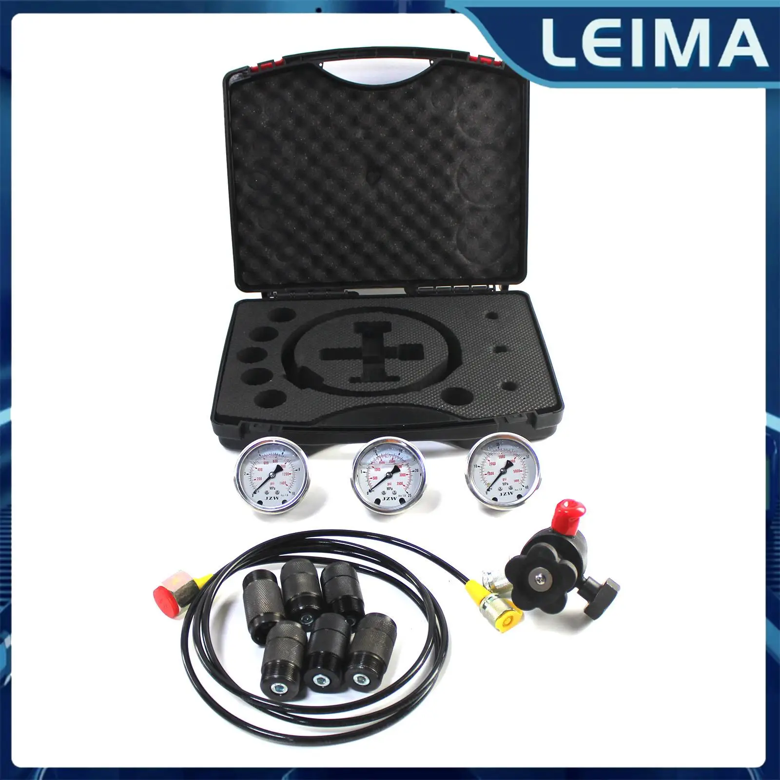 

Набор для проверки гидравлических систем 7 в 1: комплект для заправки гидроаккумуляторов азотом и наборы для проверки давления, диагностический инструмент