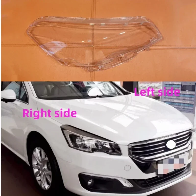 Car Headlamp Lens For Peugeot 508 2015 2016 2017 2018 Car Headlight cover Headlamp Lens Auto Shell Cover