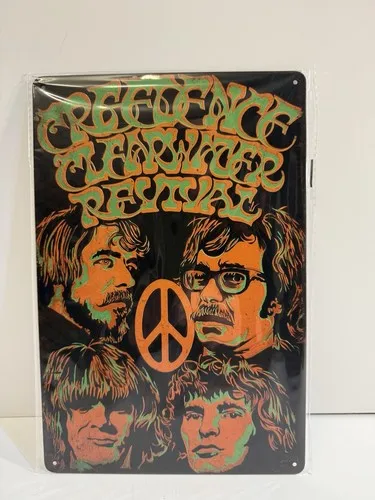Creedence Clearwater Revival Metallschild, Poster, Konzertkunst, Dekor, Aluminium-Blechschild