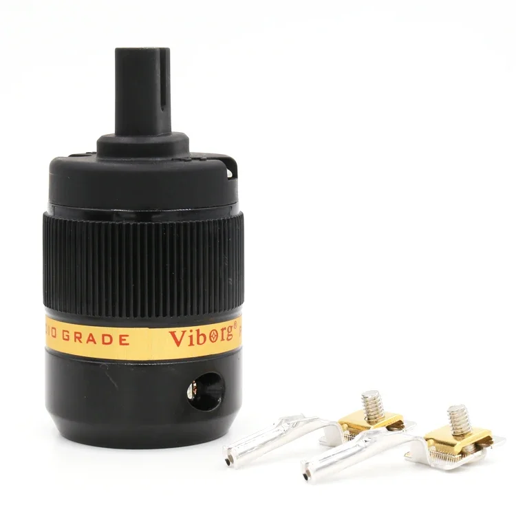 1 pièce Viborg 99.99% pur cuivre Rhodium Figure 8 IEC VF-508R C7 prise d'alimentation secteur femelle cuivre connecteur rette HiFi