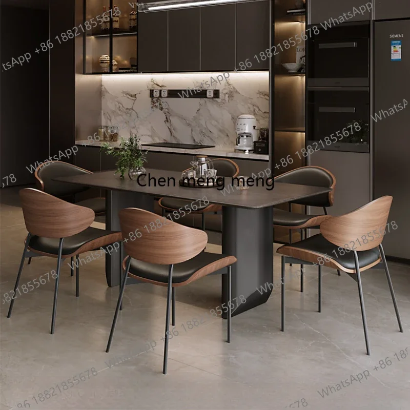 

New arrive European Light Luxury Dining Table Aesthetics High Quality Unusual Restaurant Table Modern Simple Mesas De Jantar Hom