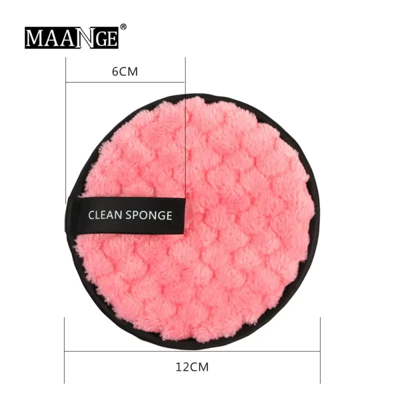 Vezel Make-Up Remover Pad Herbruikbare Gezicht Schoon Spons Doek Handdoek Cosmetische Bladerdeeg Make-Up Accessoires