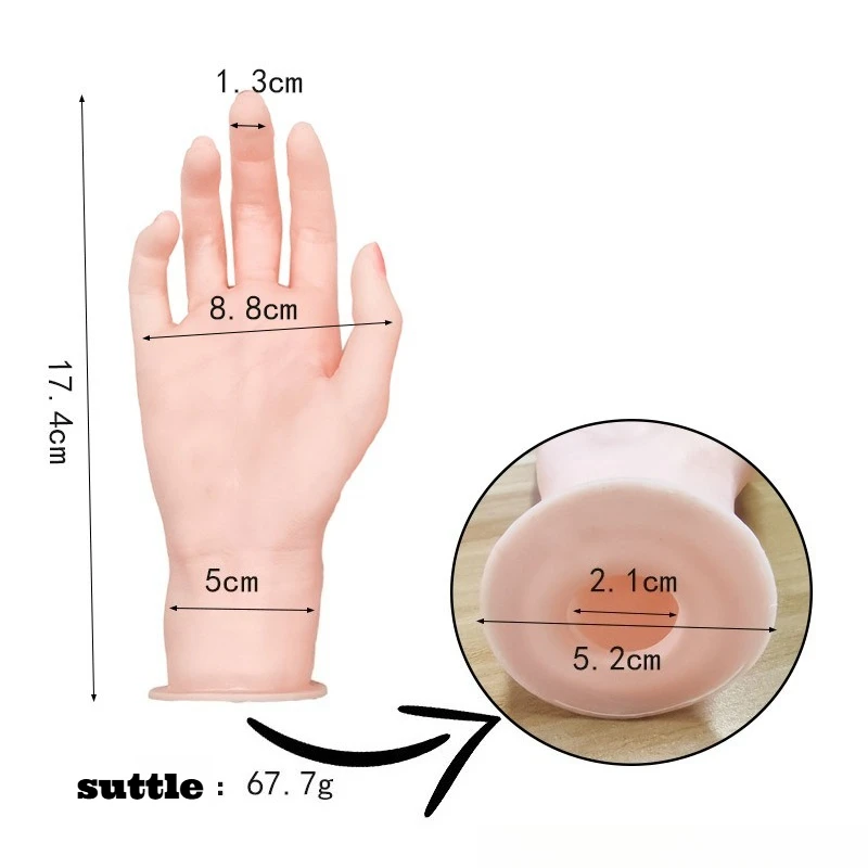 Silicone Hand Model Realistic Fake Hand Jewelry Display Nail Art Photography Studio Live Streaming Professional Display Prop New