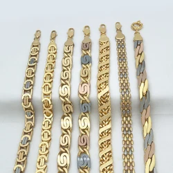 African Jewelry Big Set For Women Men Necklace Dubai Three Color Charm Bracelet Jewellery Xmas Daily Wear Party Gifts