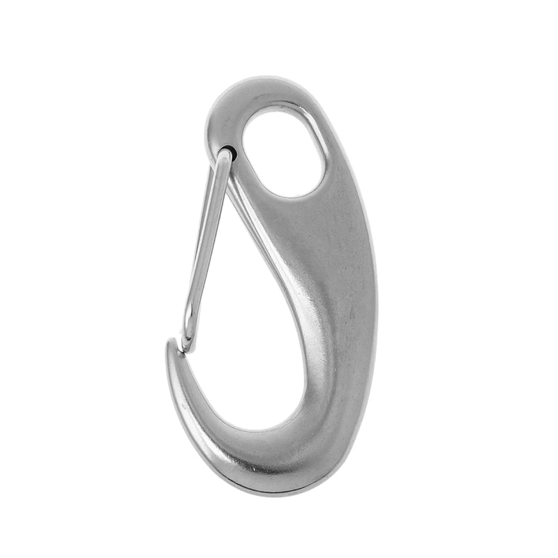 Multi-function Carabiner,Stainless Steel Egg-shaped Carabiner for Camping, Hiking and Hiking, Quick-release Hook